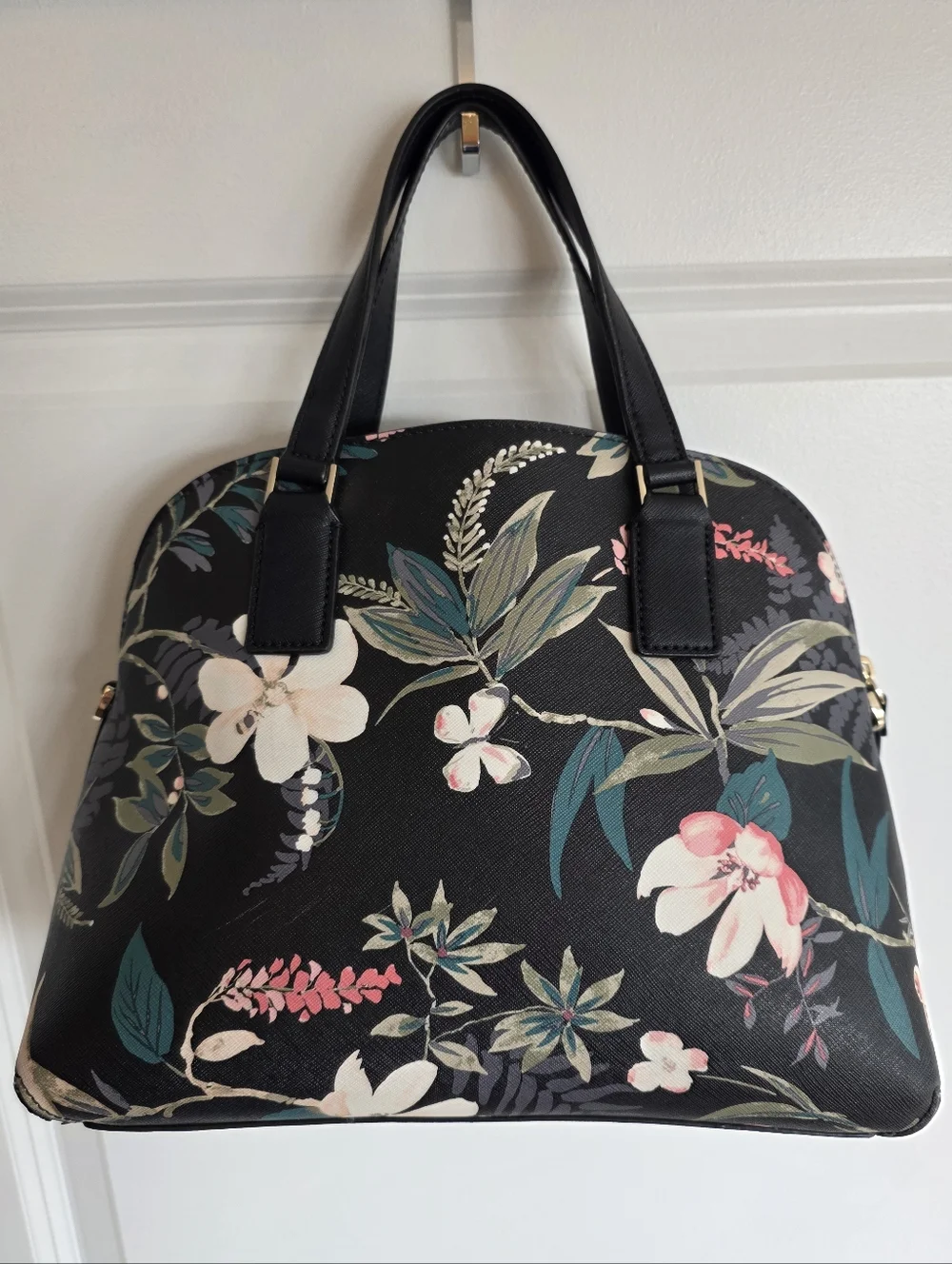 kate spade Black Floral Dome Satchel